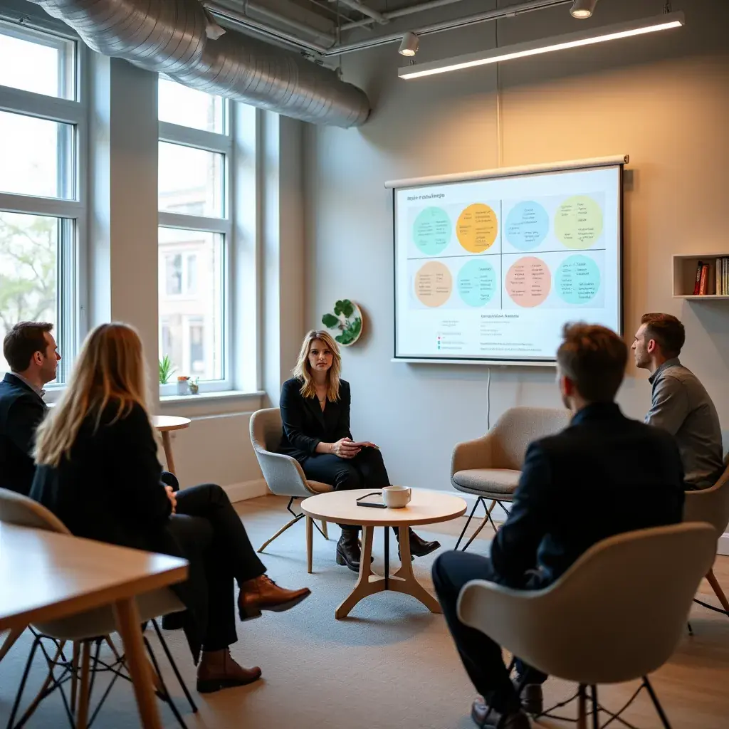 Creative team at work